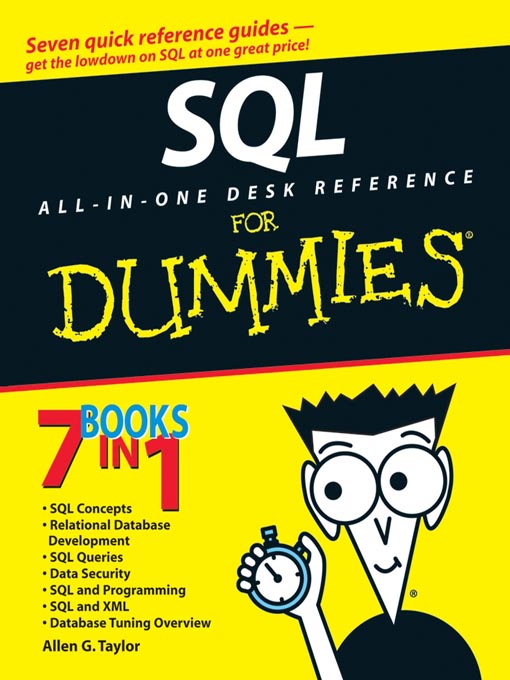 Cover image for SQL All-in-One Desk Reference For Dummies